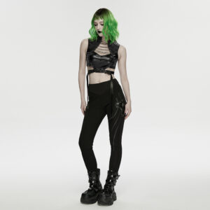 Black Cyberpunk Leggings