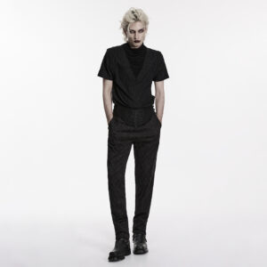 Mysterious Goth Embroidered Pants