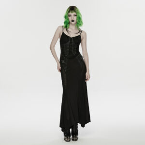 Punk Fish Scale Mesh Dress