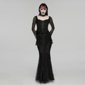 Goth Lace Layered Skirt