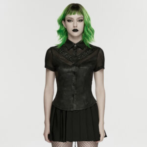 Punk Personalized Mesh Shirt