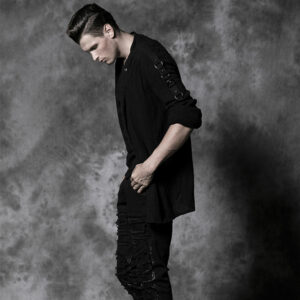 Punk Slim Black Jeans
