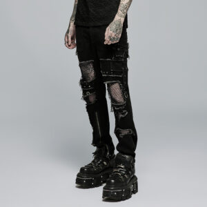 Punk Wasteland Mesh Decadent Trousers