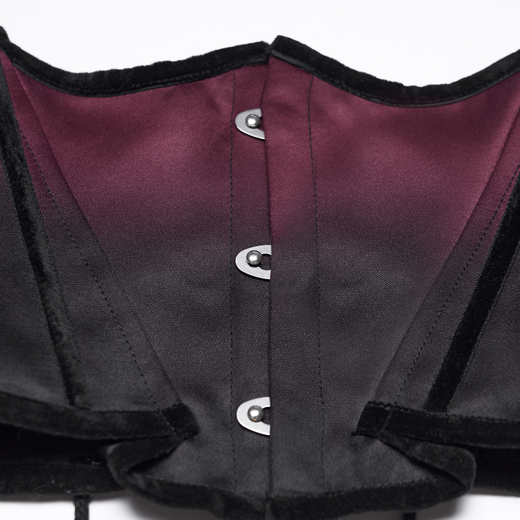 Goth Bat Outline Gradient Corset - Image 5