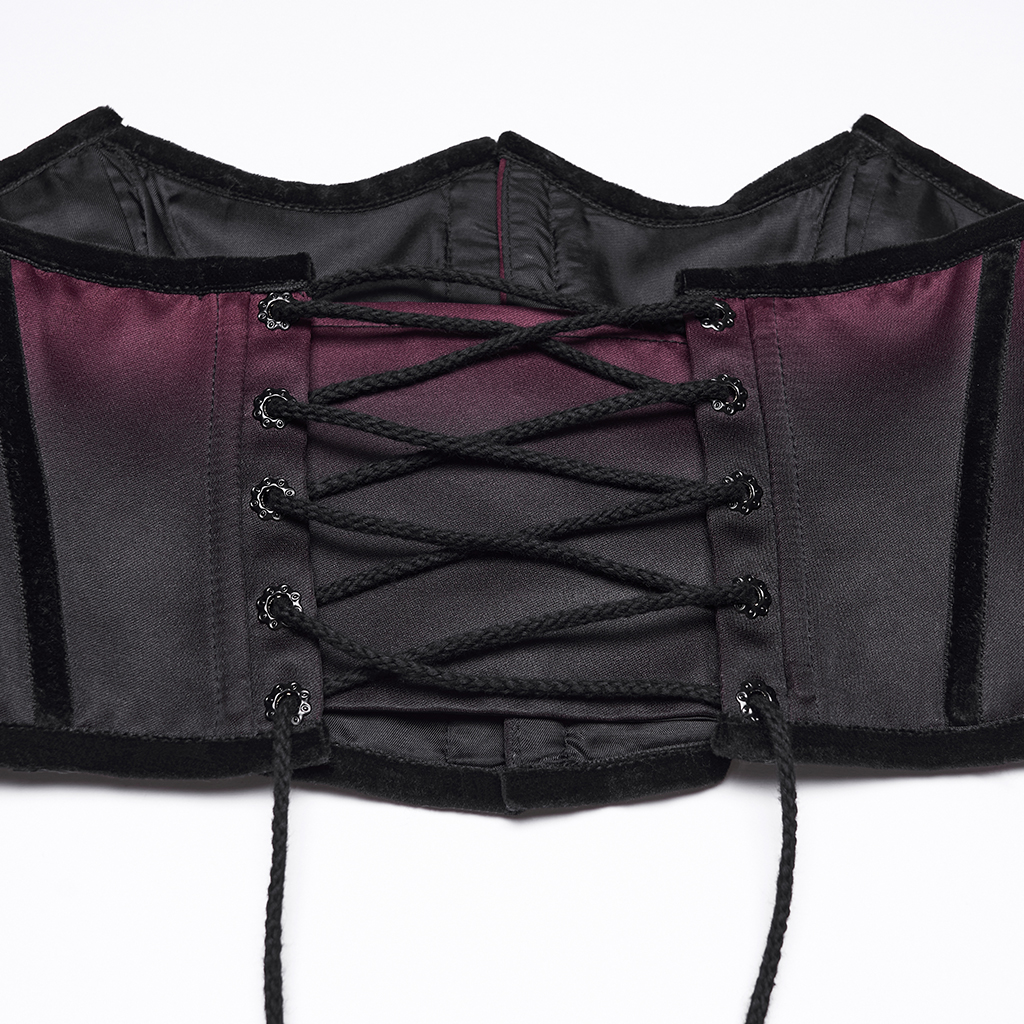 Goth Bat Outline Gradient Corset - Image 6