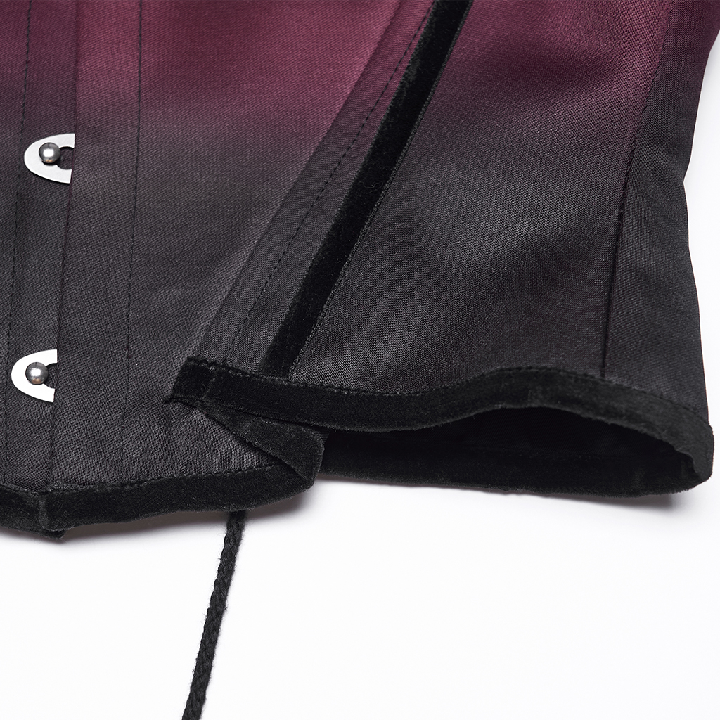 Goth Bat Outline Gradient Corset - Image 7