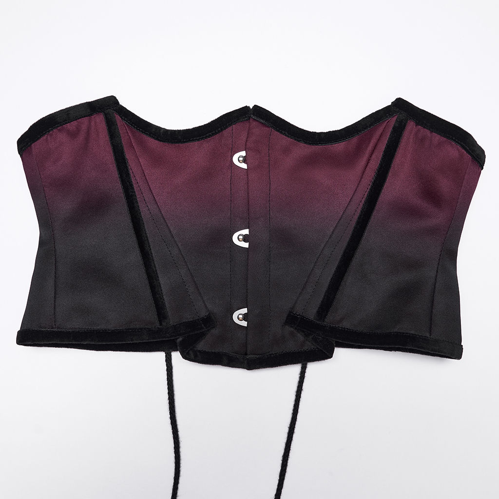Goth Bat Outline Gradient Corset - Image 8