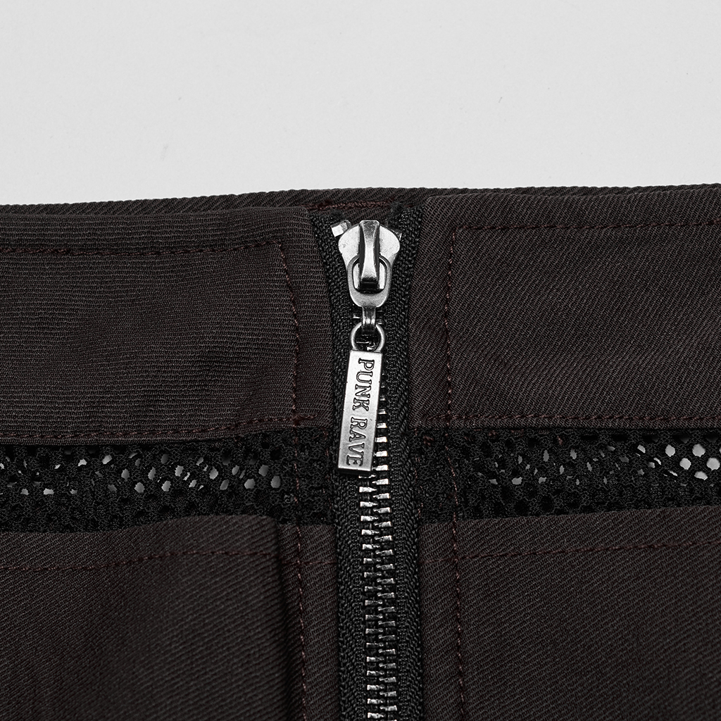 Punk Slim Fit Denim Skirt - Image 6