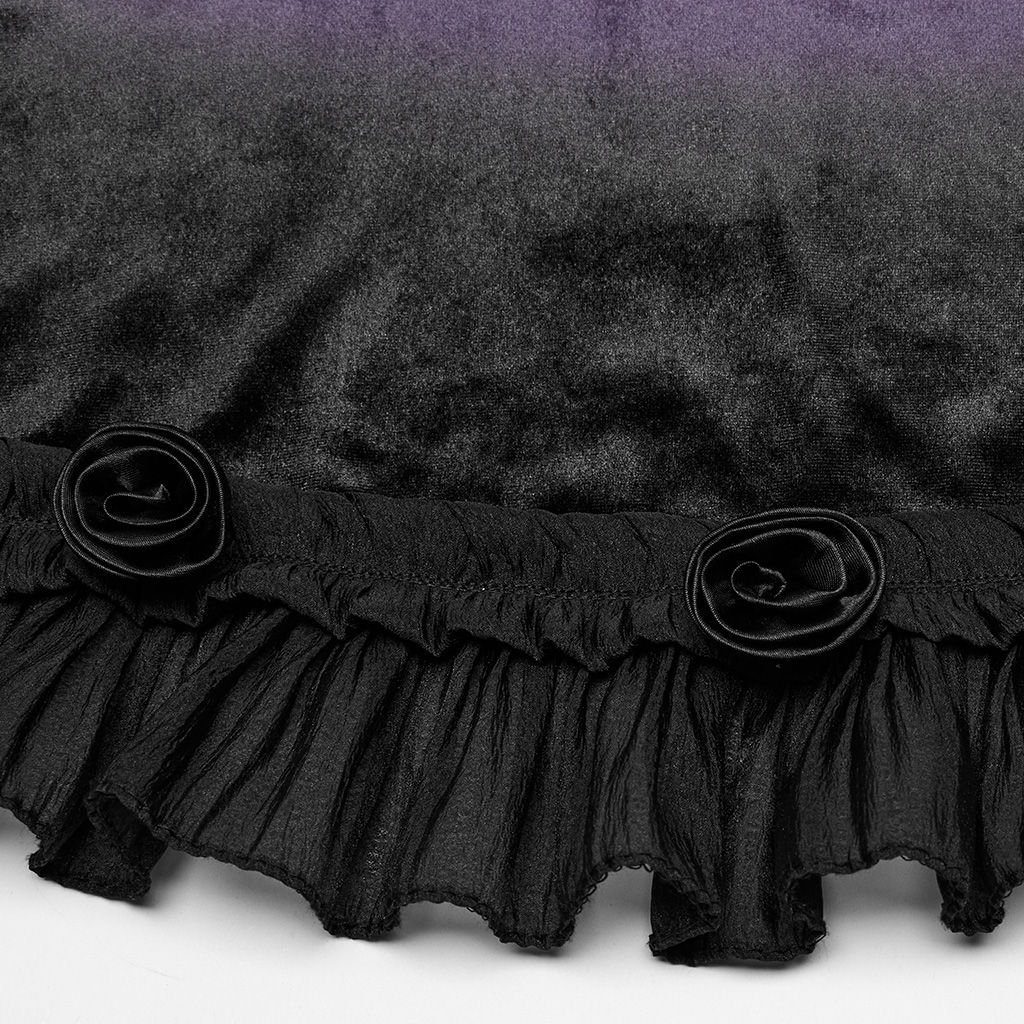 Goth Gradient Printed Dress- Violet - Image 9