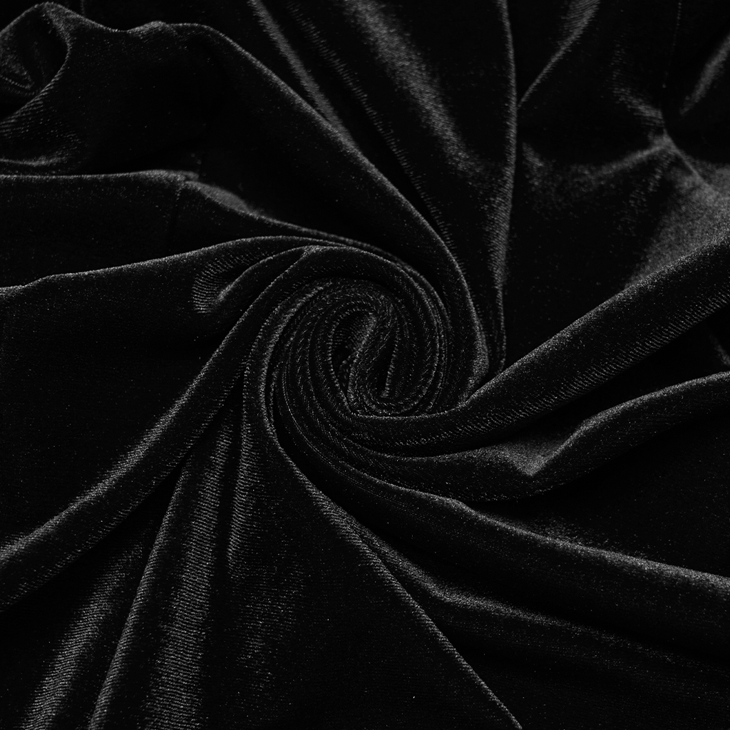 Black Gothic Church Split Waist Skirt - Image 7