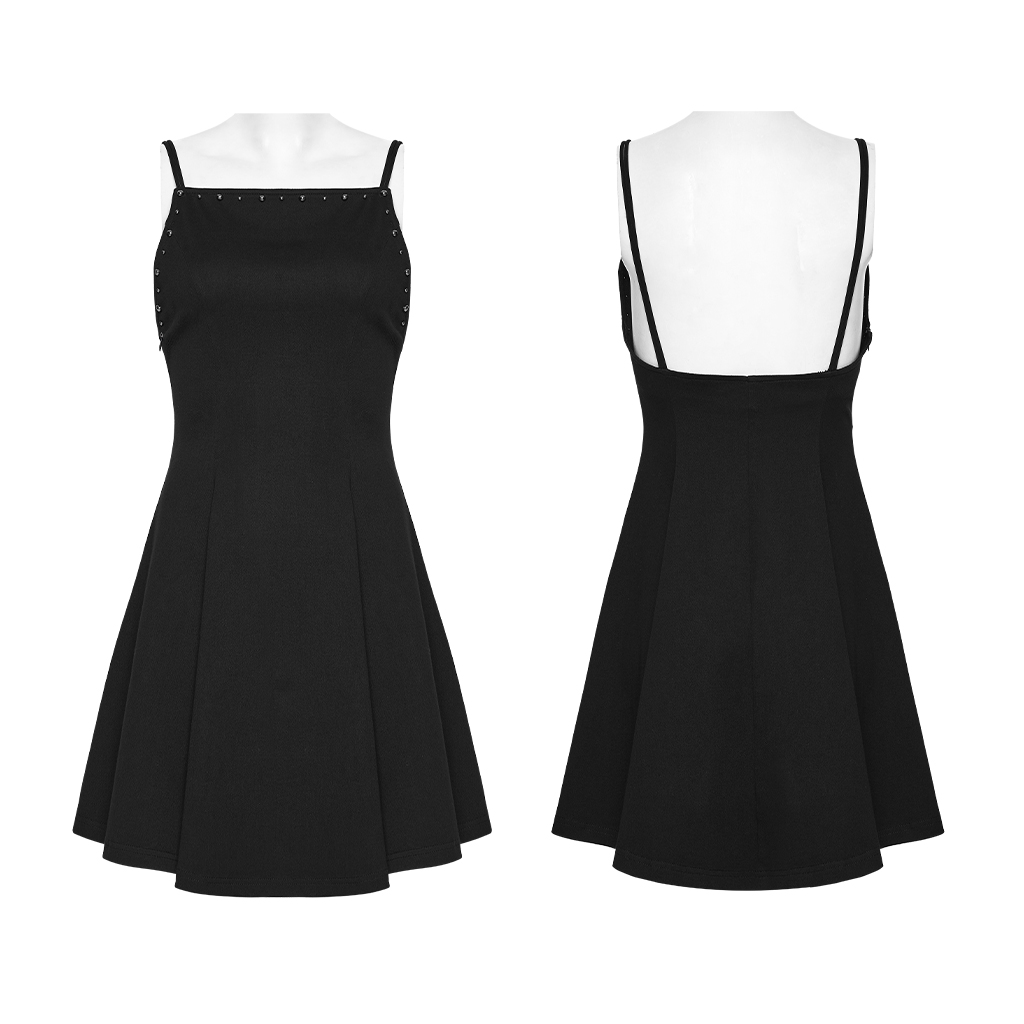 Gothic A-Line Slip Dress - Image 5