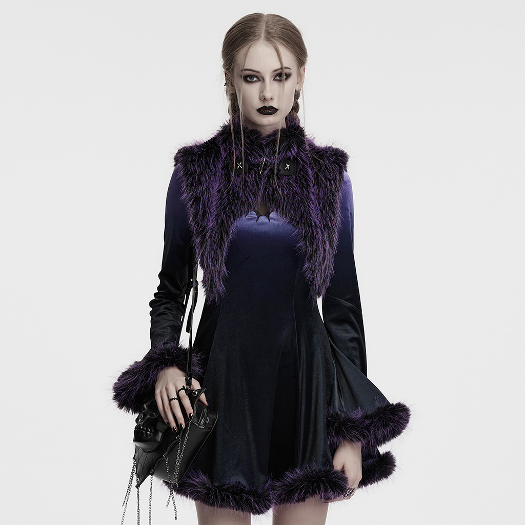 Black-Violet Gradient Devil Shawl - Image 2