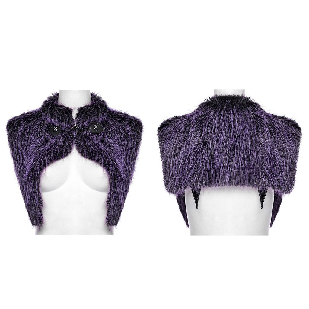 Black-Violet Gradient Devil Shawl - Image 5