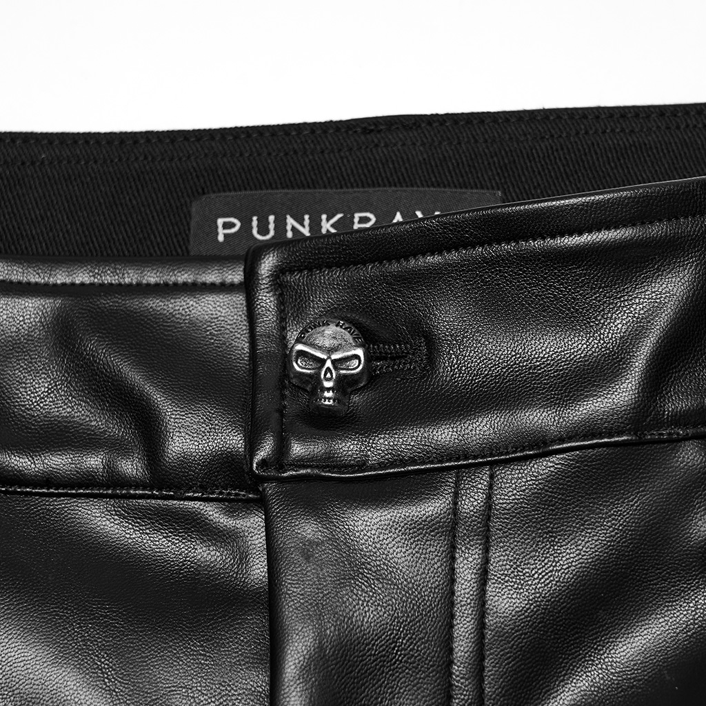 Cyberpunk Straight Leather Pants - Image 9