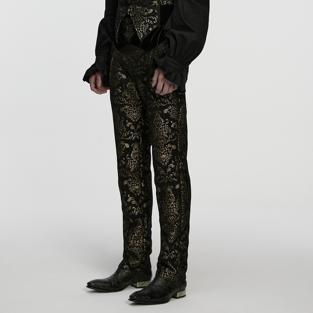 Gothic Jacquard Embroidered Pants - Image 3