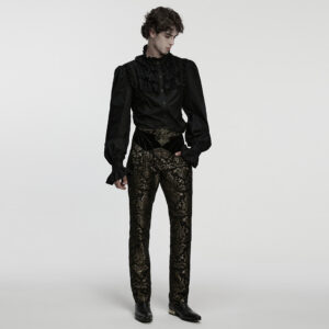 Gothic Jacquard Embroidered Pants
