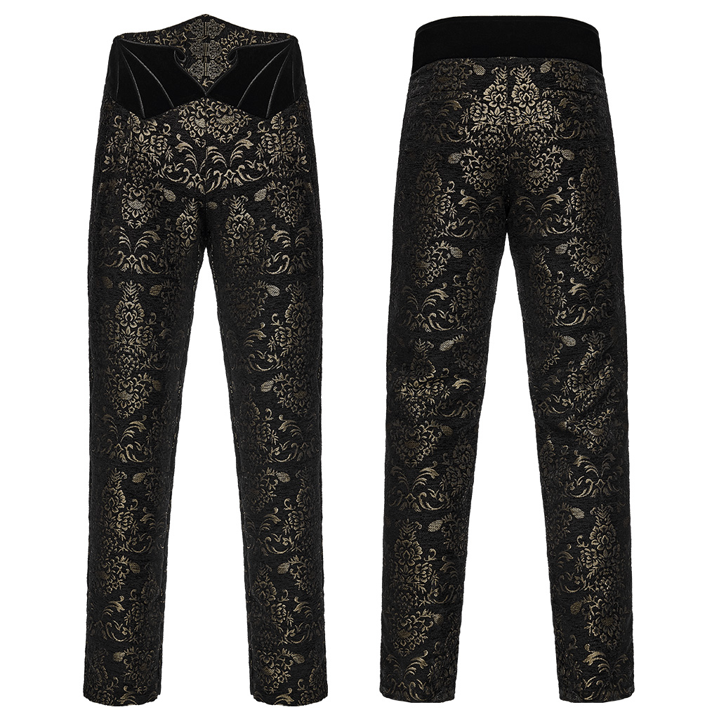 Gothic Jacquard Embroidered Pants - Image 5