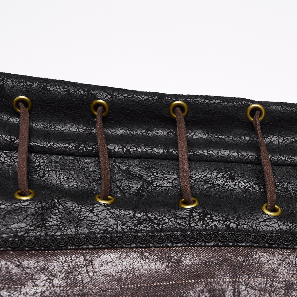 Steampunk Striped Pants- Coffee - Image 8