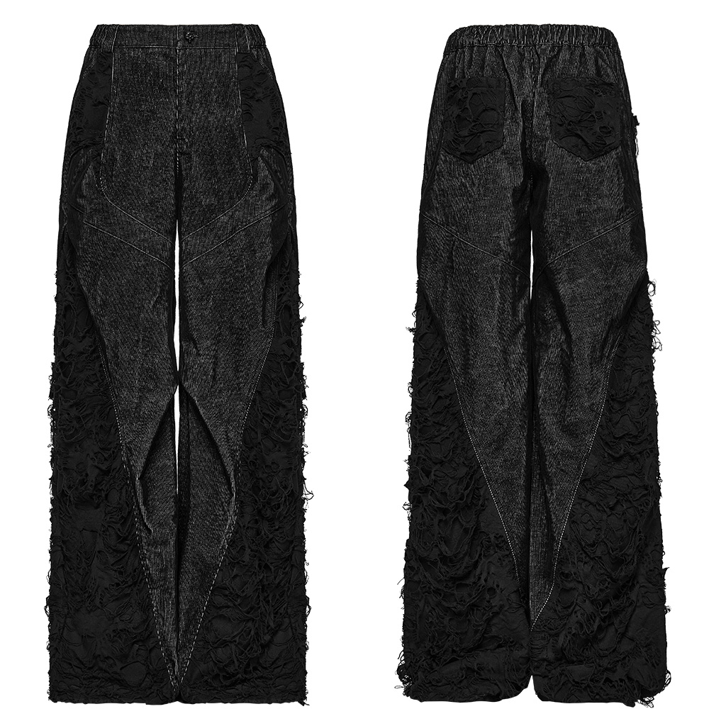 Punk Pleated Wide-Leg Pants - Image 6