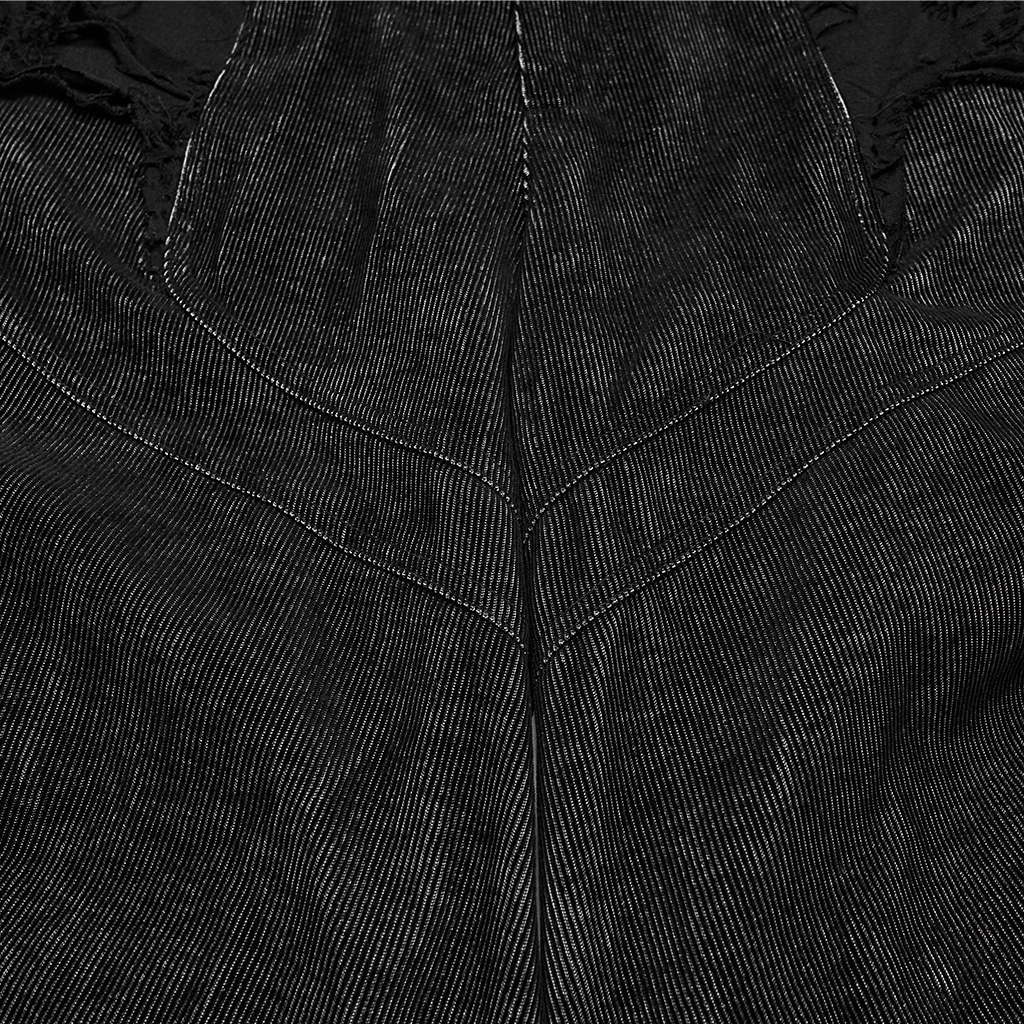 Punk Pleated Wide-Leg Pants - Image 7
