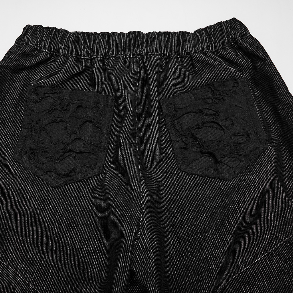 Punk Pleated Wide-Leg Pants - Image 8