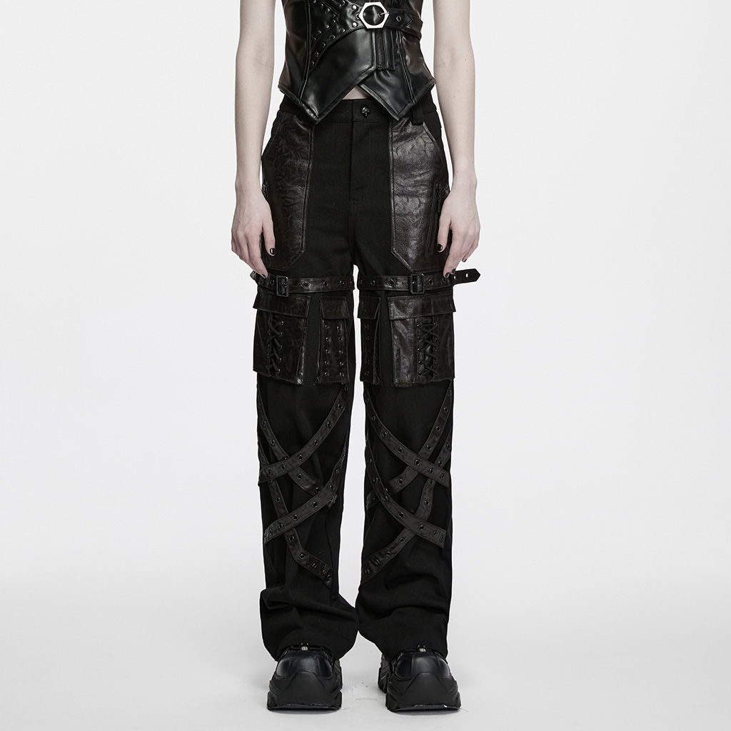 Punk Straight Leg Pants - Image 2