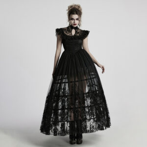 Gothic Flying Sleeve Dress - Black