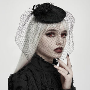 Rose Formal Hat- Black