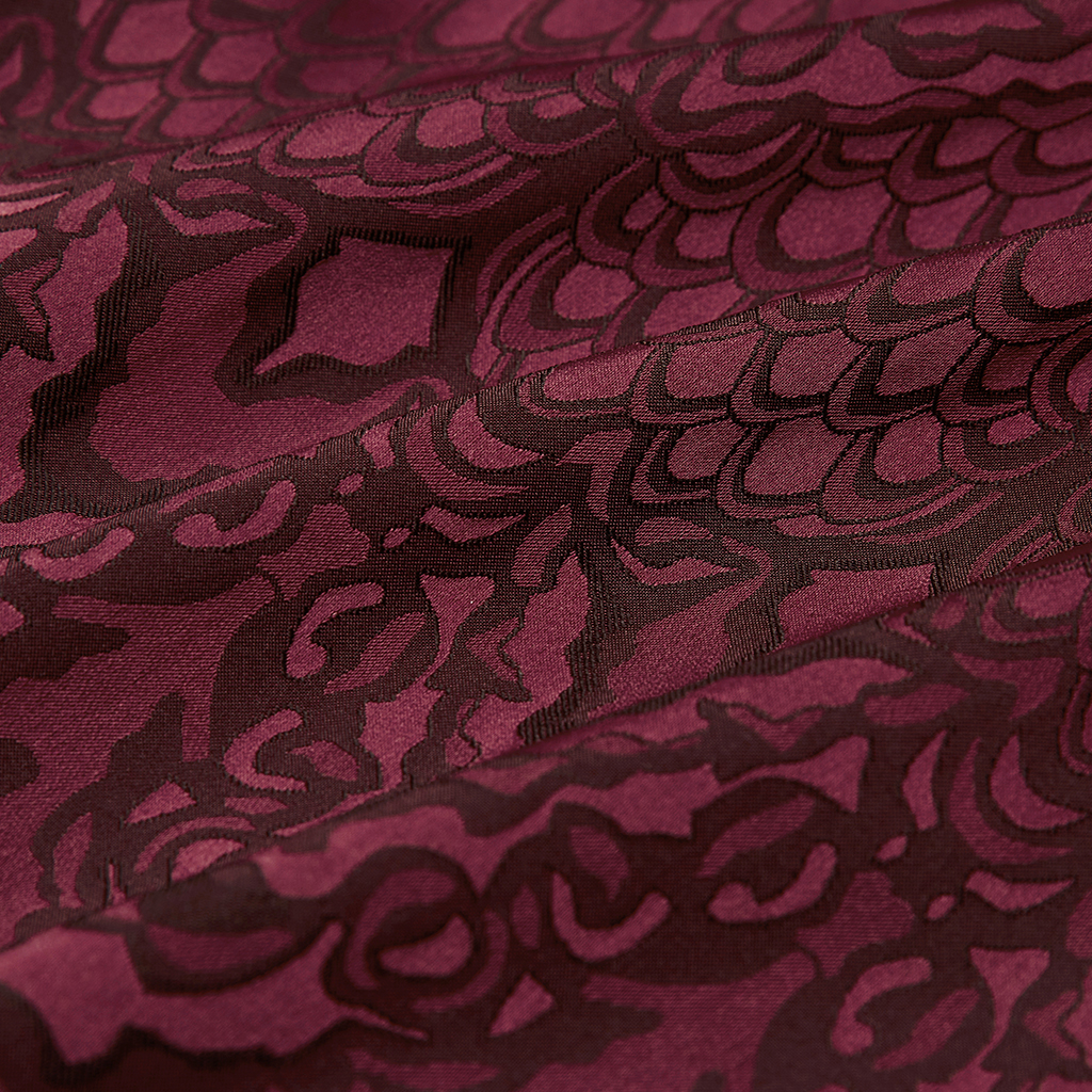 Red Gothic Jacquard Shirt - Image 8