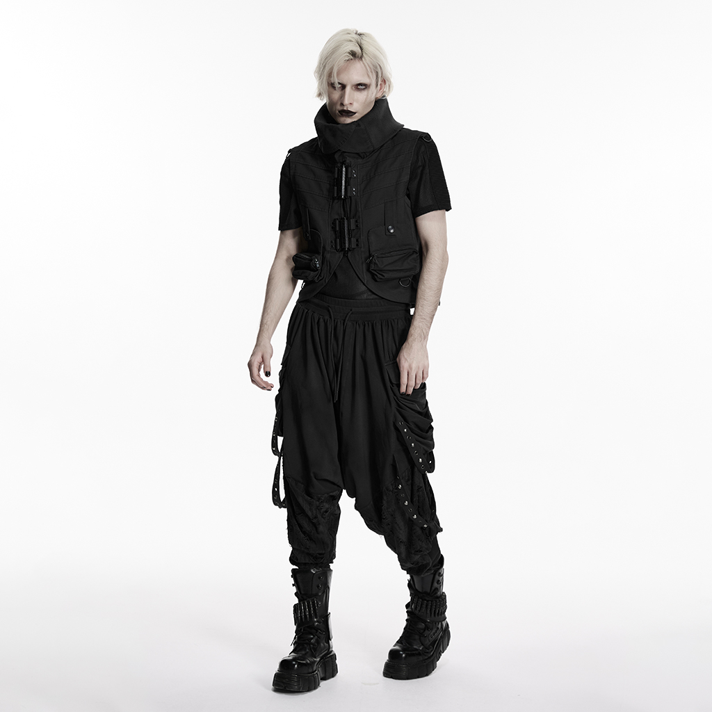 Punk Heavy-Duty Distressed Vest - Image 4