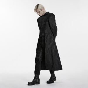Black Assassin's Creed Embroidered Coat