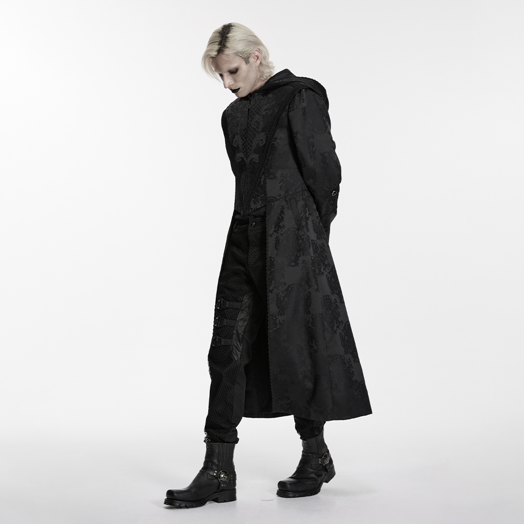 Black Assassin's Creed Embroidered Coat
