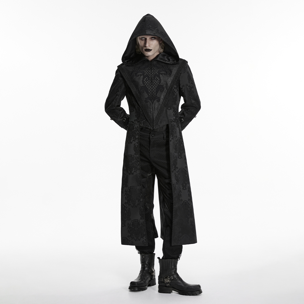 Black Assassin's Creed Embroidered Coat - Image 4