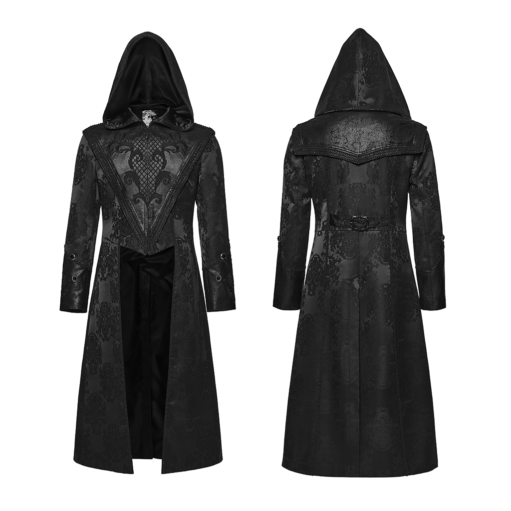 Black Assassin's Creed Embroidered Coat - Image 5