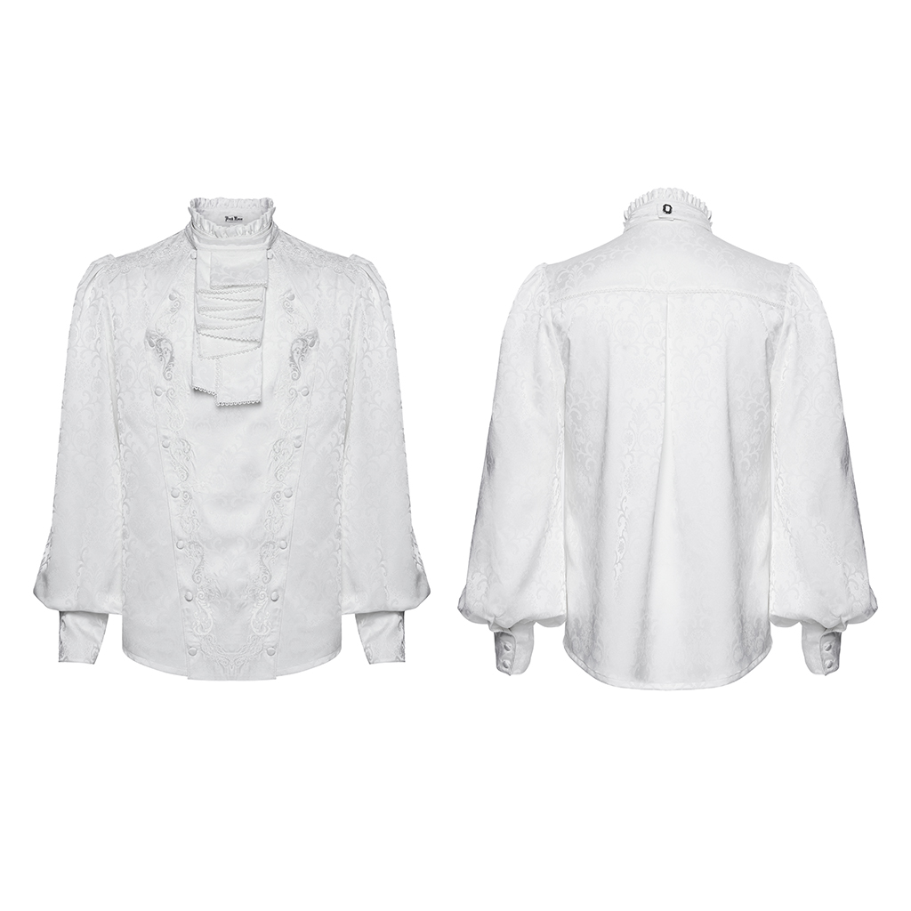 Handsome Gothic Embroidered Shirt - Image 5