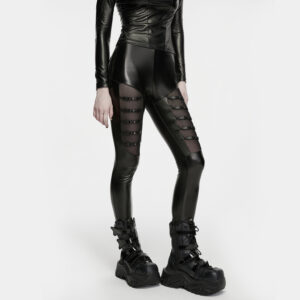 Punk Faux Leather Leggings