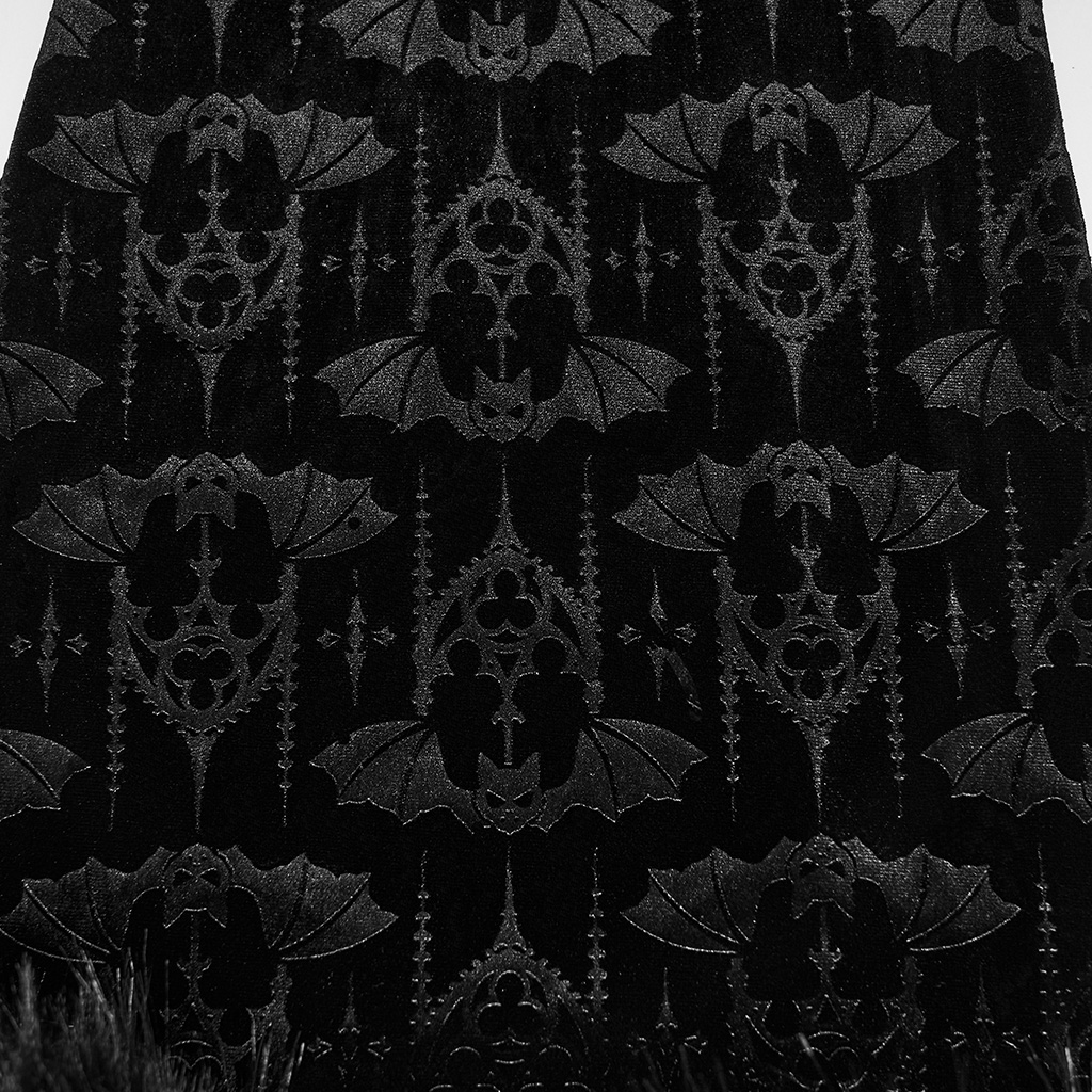 Gothic Bat Pattern Flared Pants - Image 9