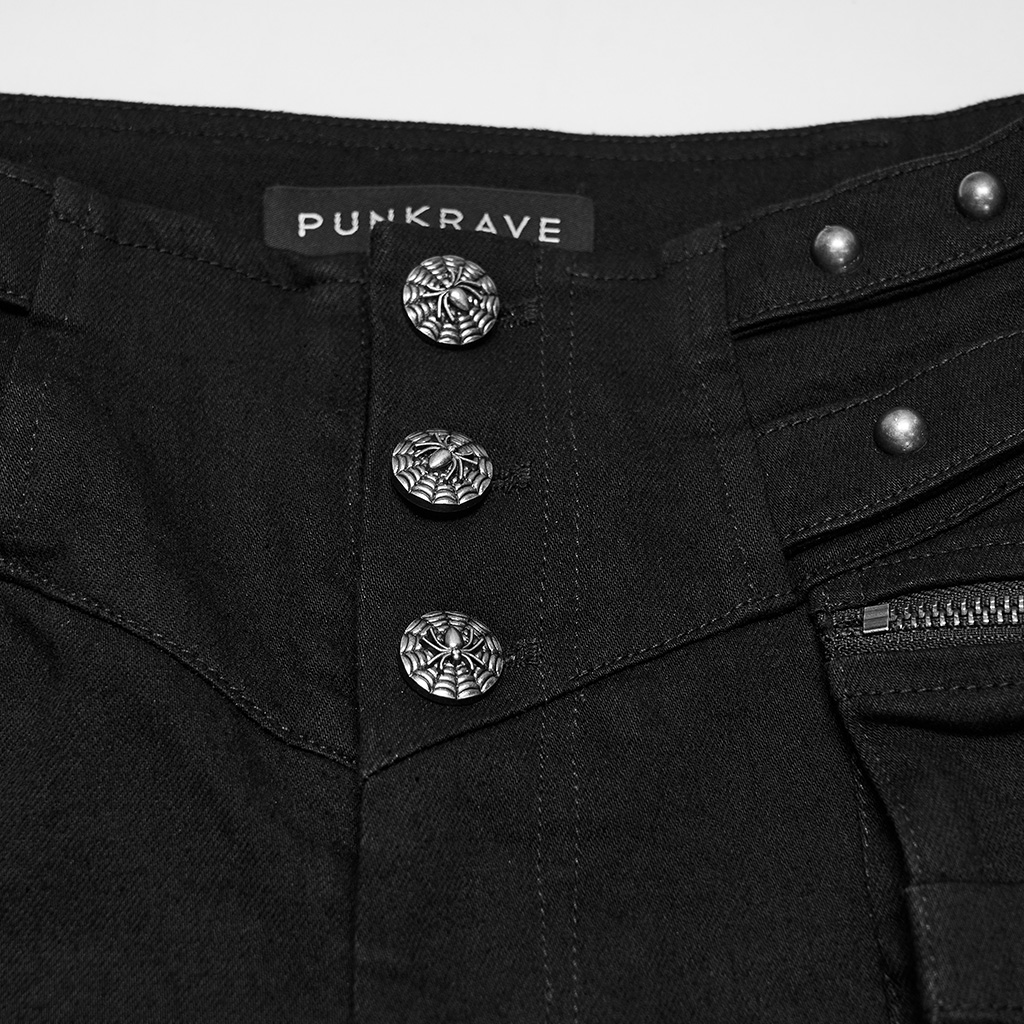 Punk High-Waist Cool Slim Pants - Image 7