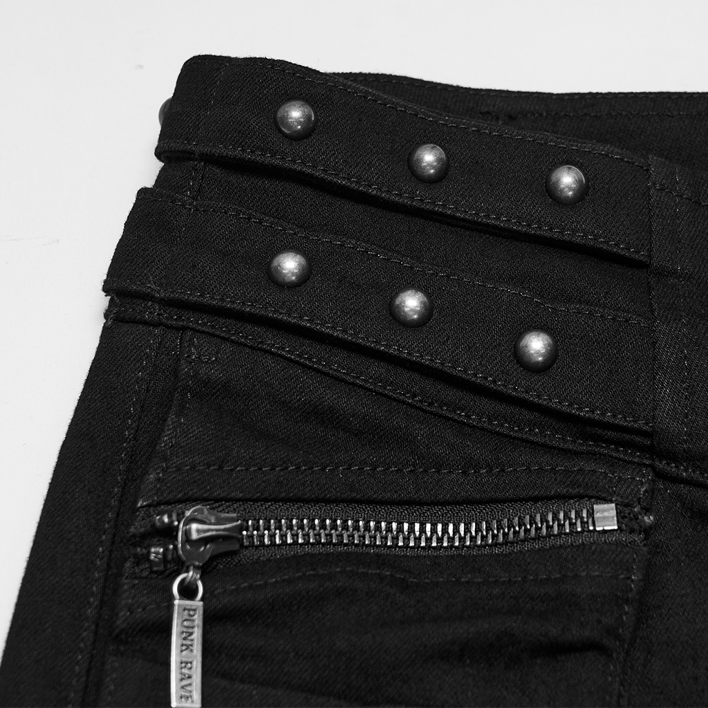 Punk High-Waist Cool Slim Pants - Image 8