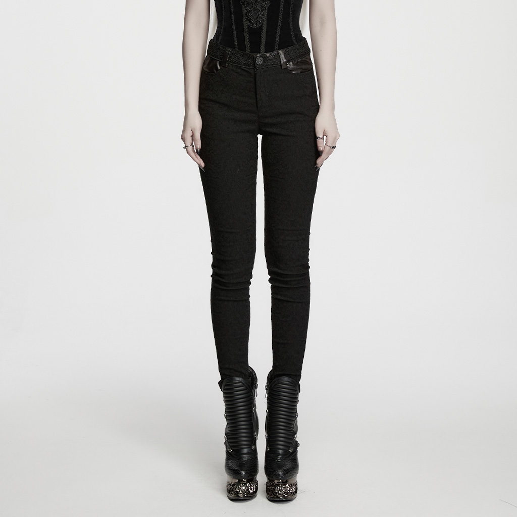 Gothic Dark Patterned Pants - Image 2