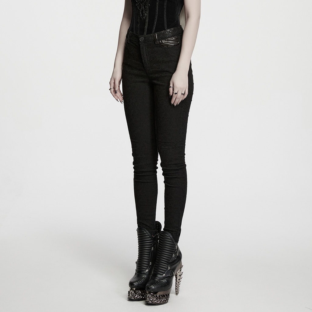 Gothic Dark Patterned Pants - Image 3
