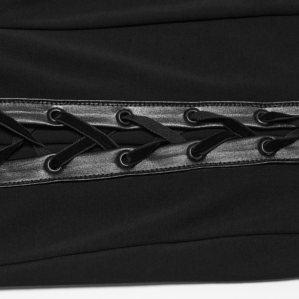 Gothic Halter-Neck Batwing Dress - Image 9