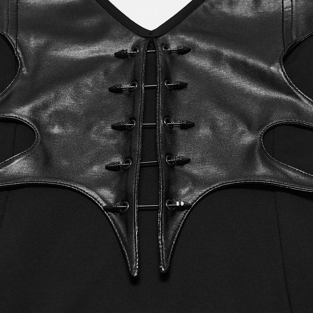 Gothic Halter-Neck Batwing Dress - Image 6