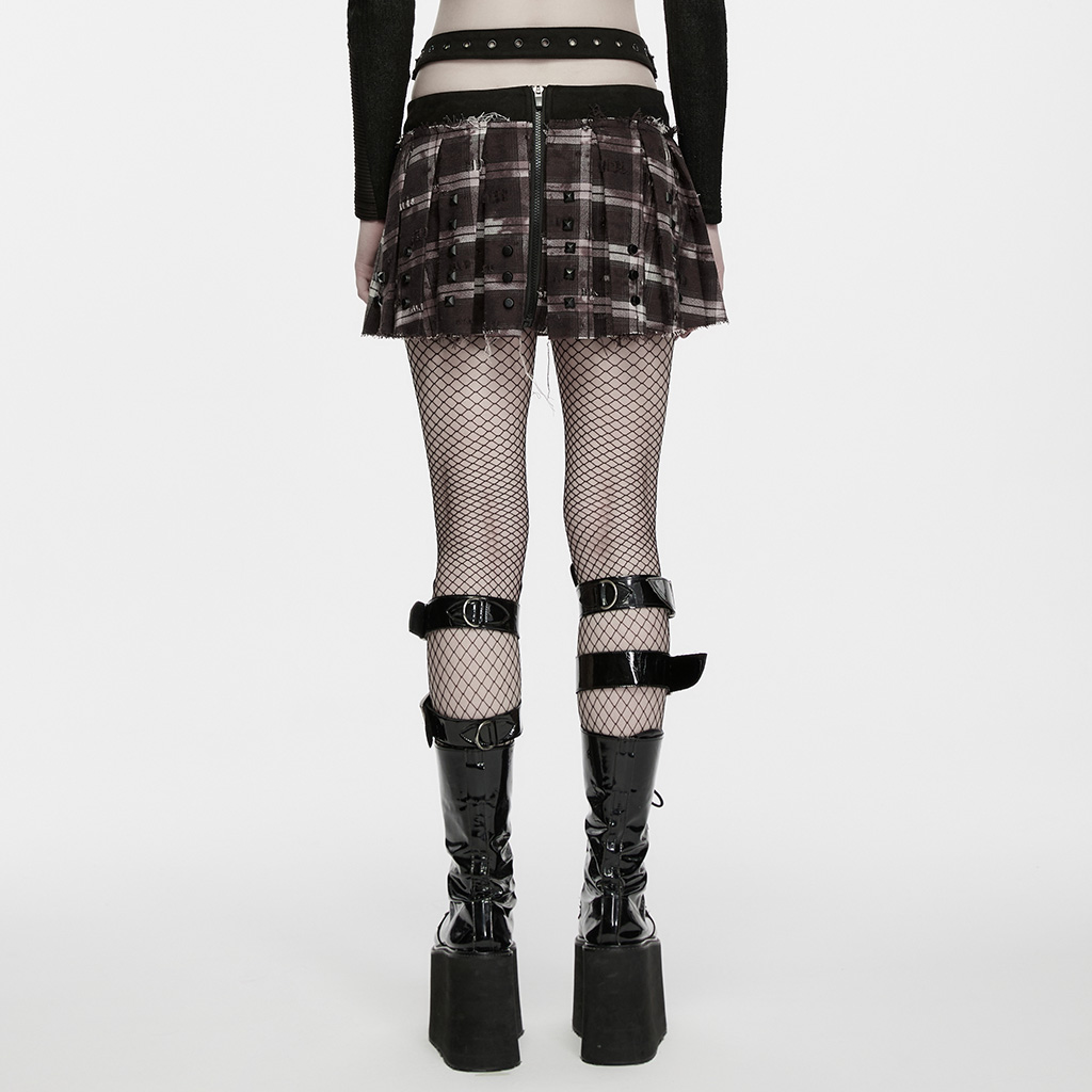 Punk Decadent Pleated Skirt - Image 4
