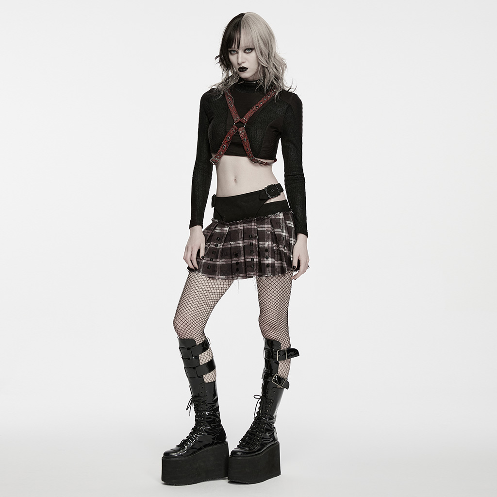 Punk Decadent Pleated Skirt - Image 5