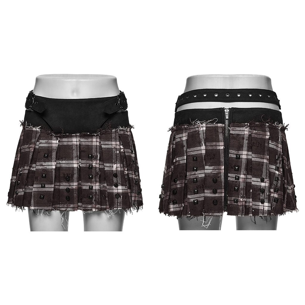 Punk Decadent Pleated Skirt - Image 6