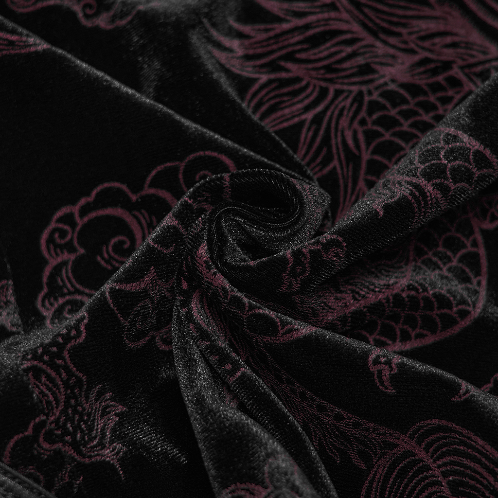 Cyber New Chinese Dress- Black/Red - Image 10