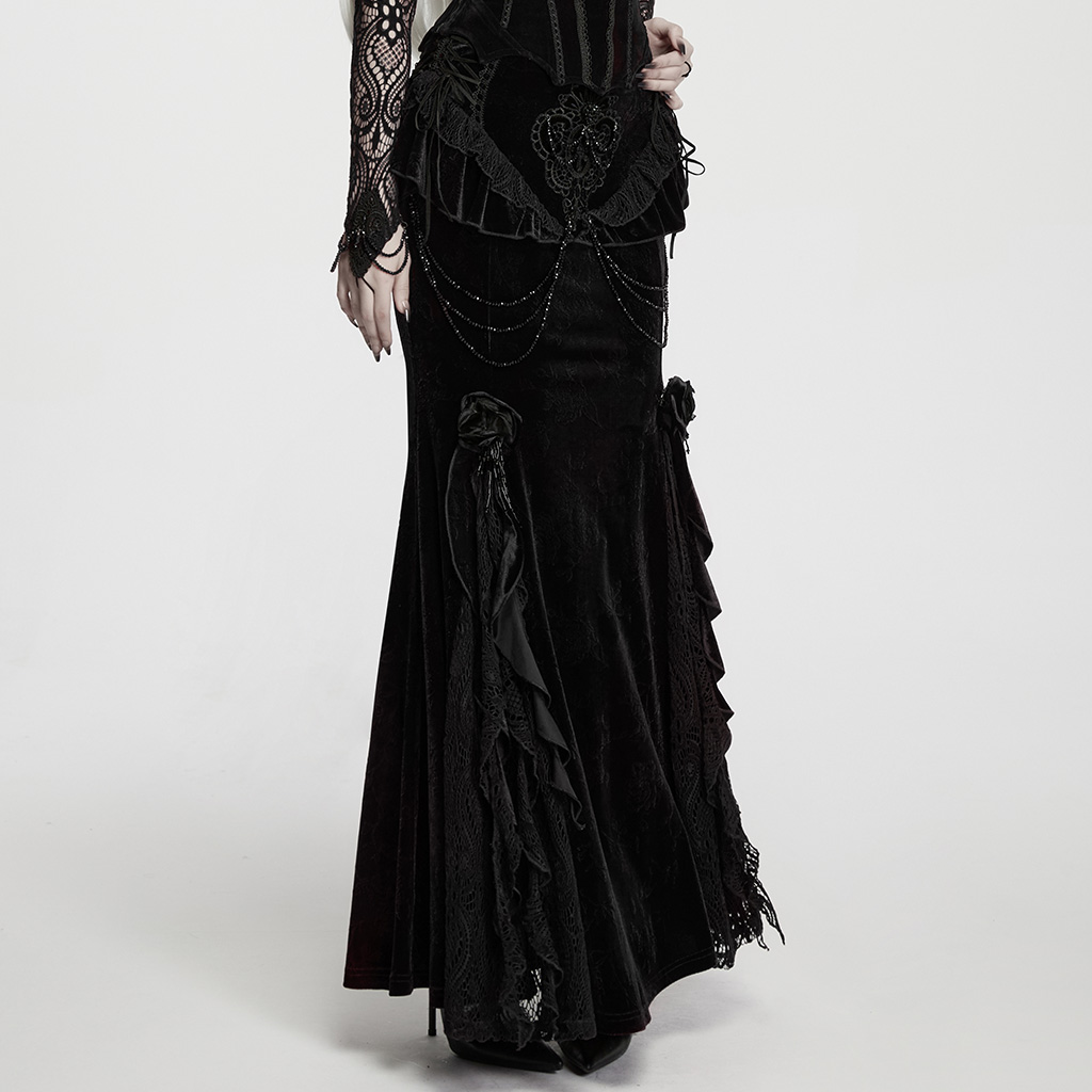 Gothic Fish Tail Skirt - Image 3