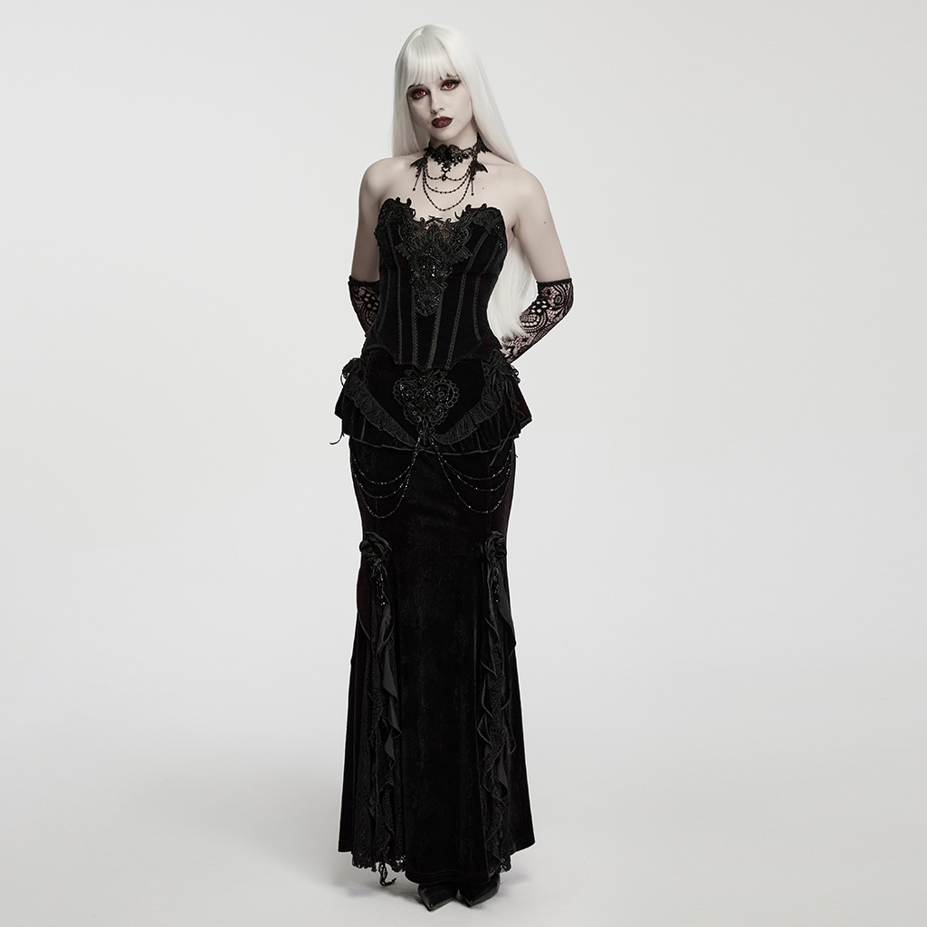 Gothic Fish Tail Skirt - Image 5