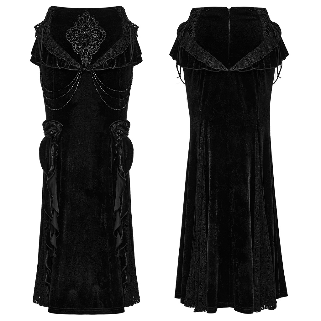 Gothic Fish Tail Skirt - Image 6